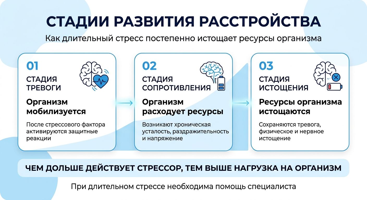 Лечение стресса в Янауле инфографика